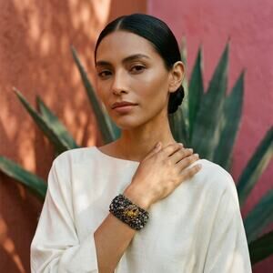 Mexican hand made bracelet  one of a kind  6X2 IN